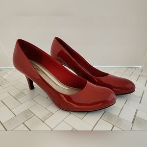 Predictions Red Patent Leather Pumps